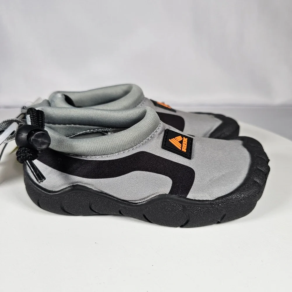 RBX Kids Water Shoes Size S (5/6) Gray‎ Black Swim Beach Pool Reebok